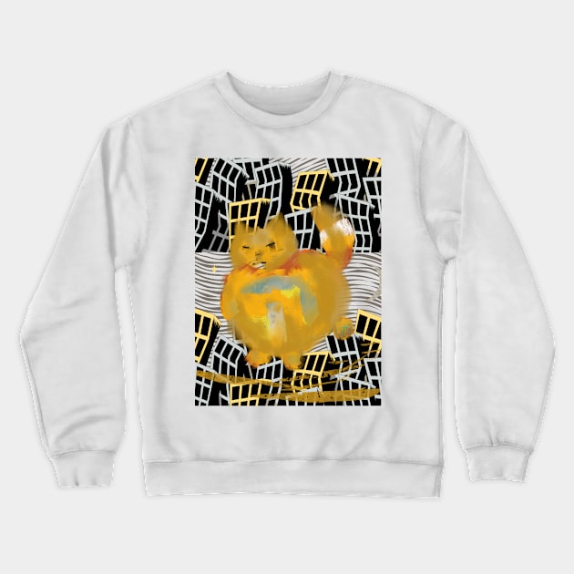 Urban Cat Crewneck Sweatshirt by LibrosBOOKtique